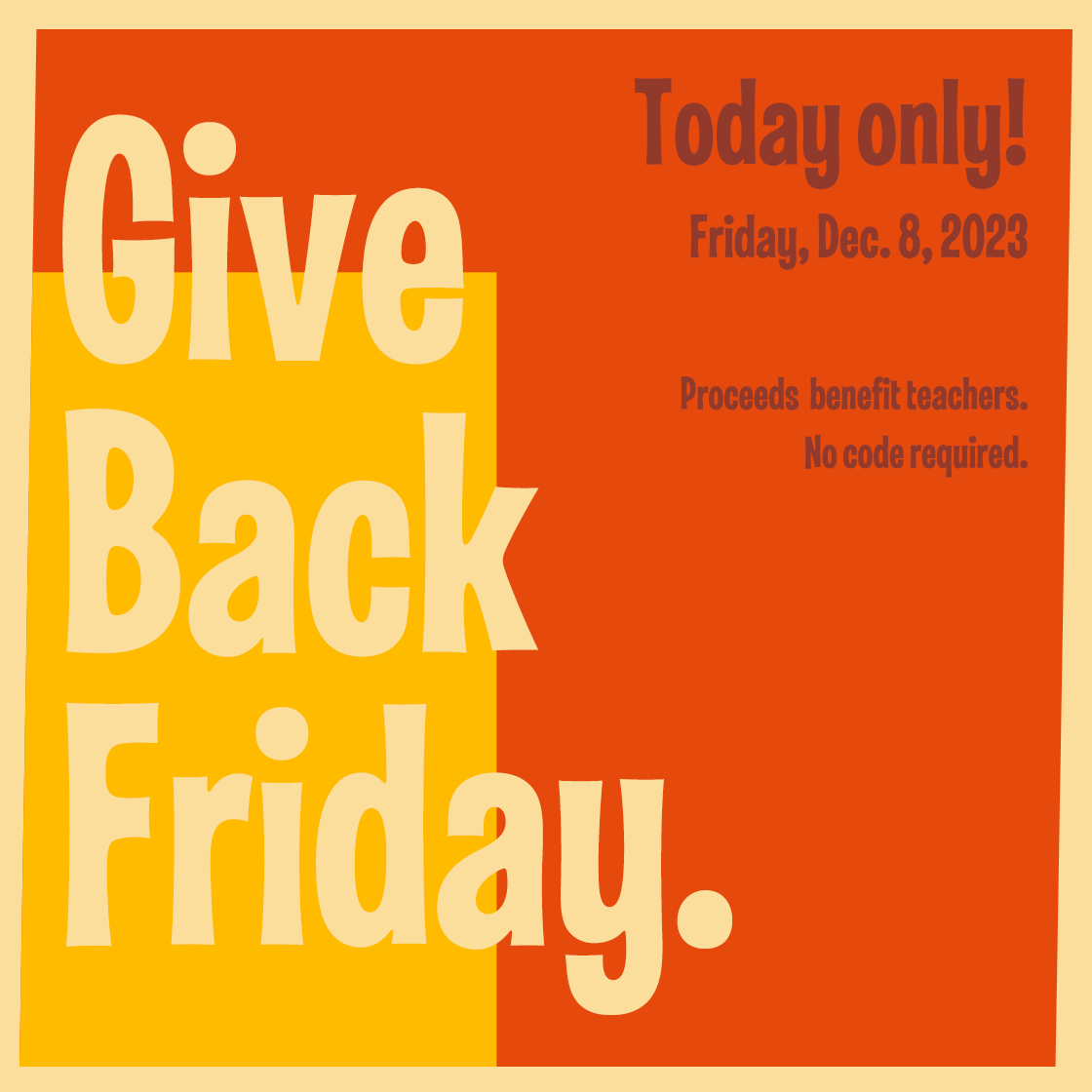 Give Back Friday is Back!